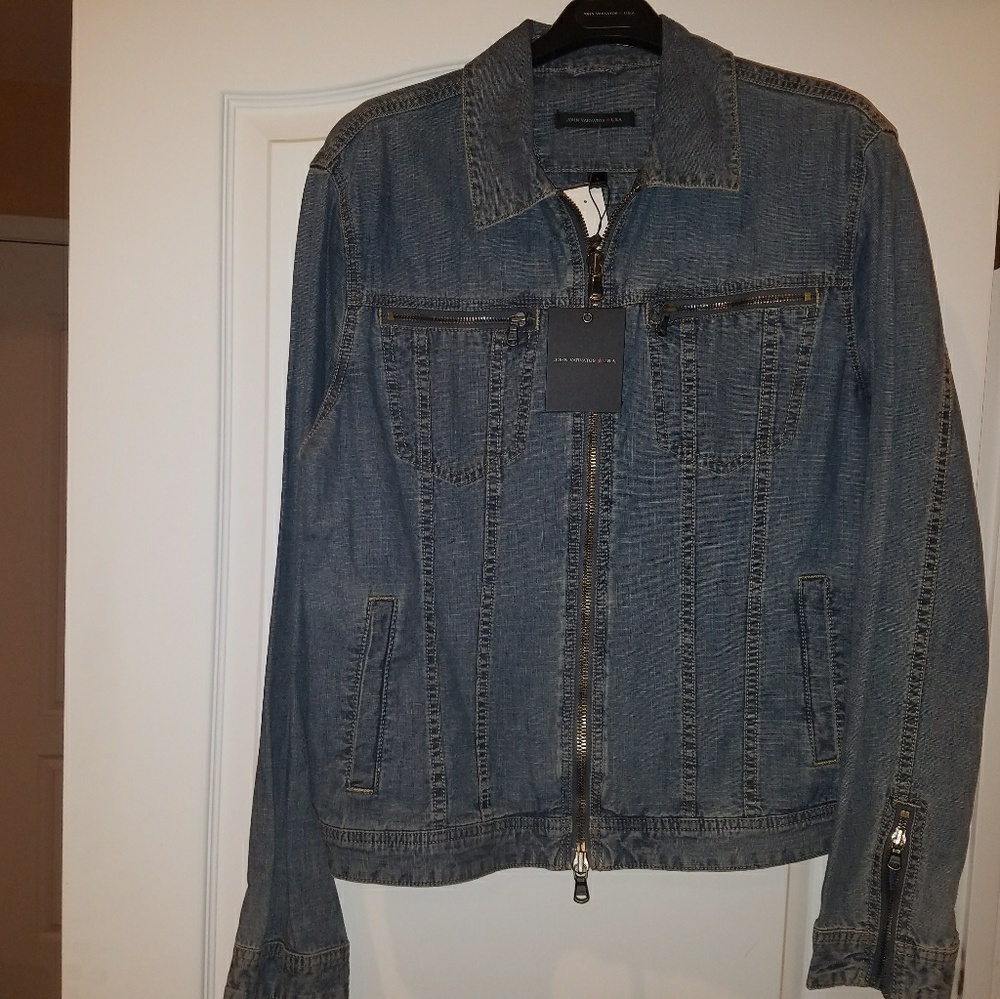 John Vavartos denim jacket mens